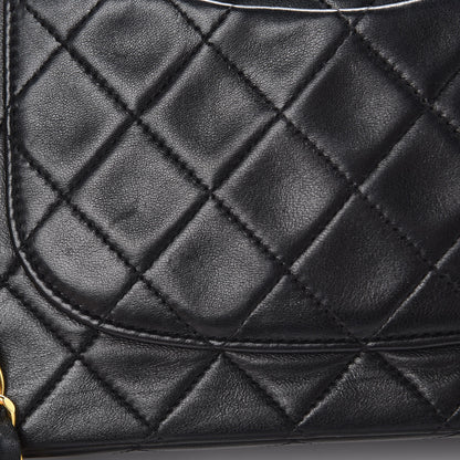 Chanel Lambskin Quilted Medium Double Flap Black 25 of 30