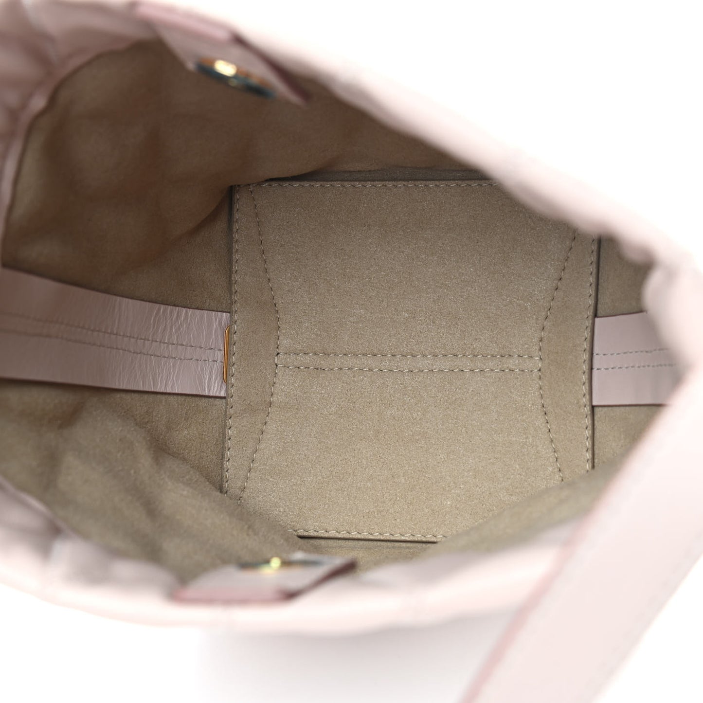 Lambskin Quilted Mini GV Bucket Bag Pink