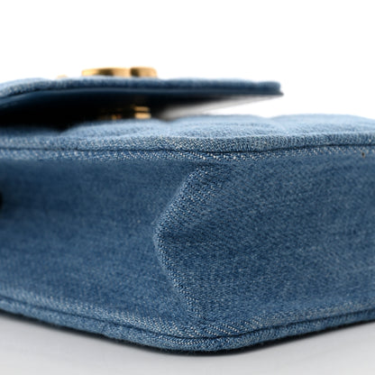 Chanel Denim Quilted Flap Mini Crossbody Blue 8 of 9