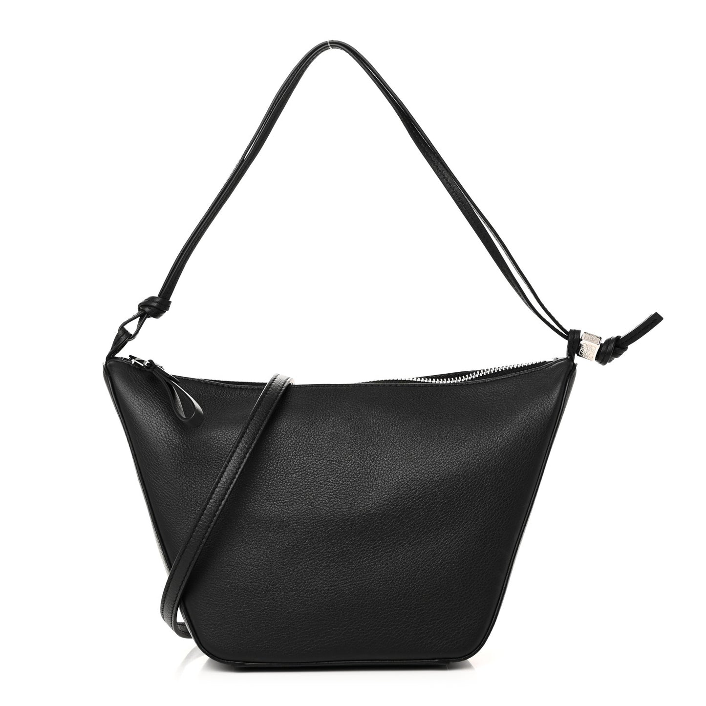 Calfskin Mini Hammock Hobo Black