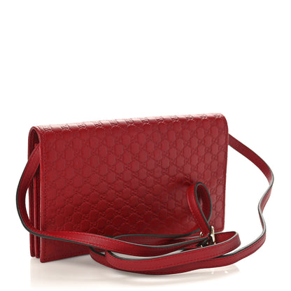 Gucci Microguccissima Crossbody Wallet Red 2 of 8