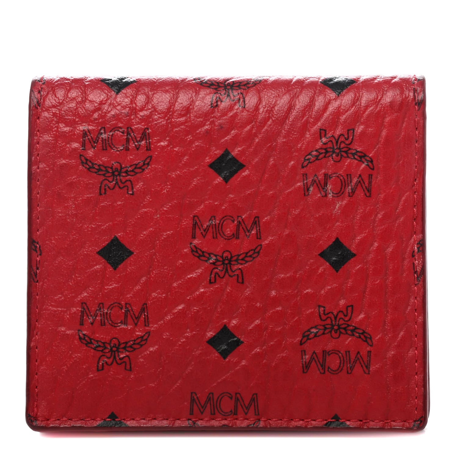 MCM Visetos ID Wallet Red 1 of 4