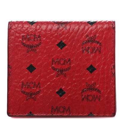 MCM Visetos ID Wallet Red 1 of 4