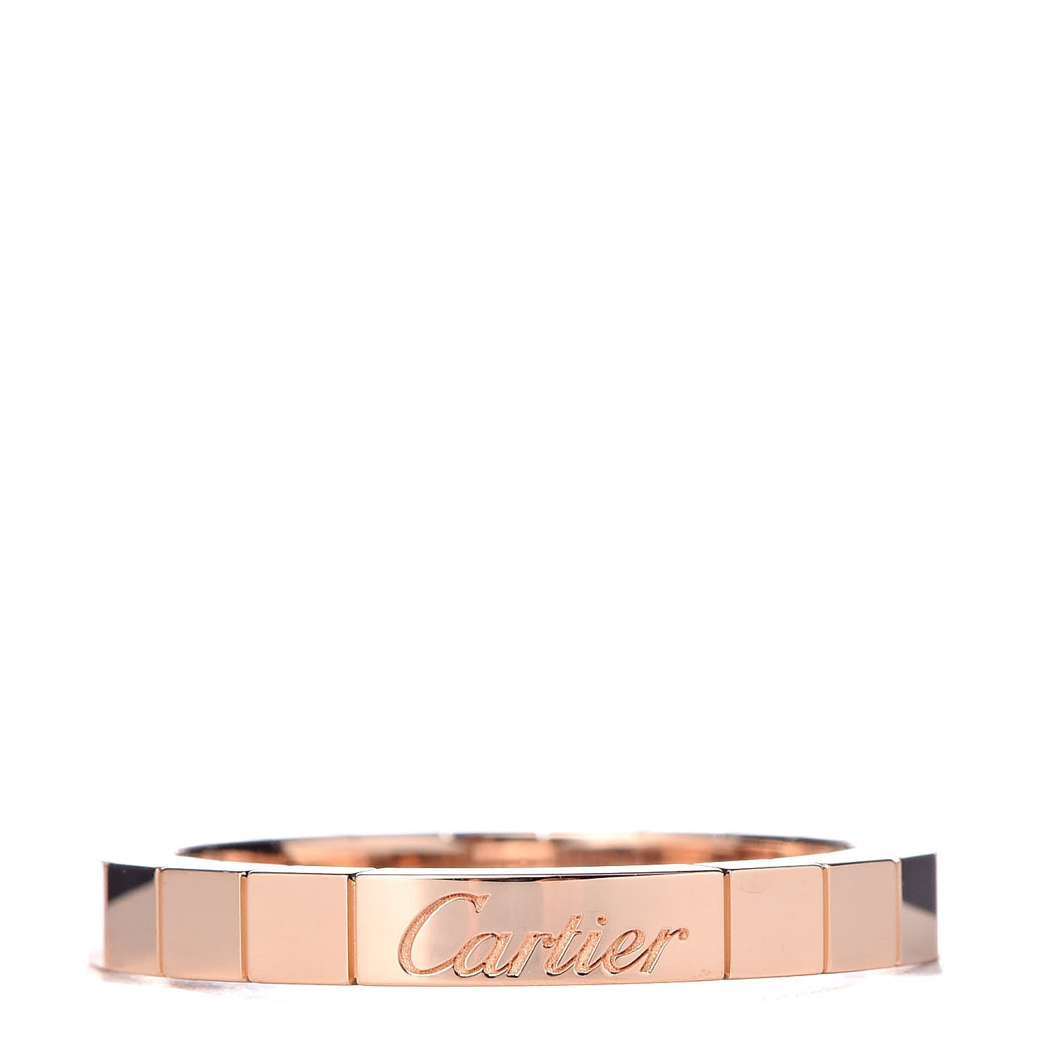 Cartier 18K Pink Gold 3mm Lanieres Ring 59 8.75 1 of 4