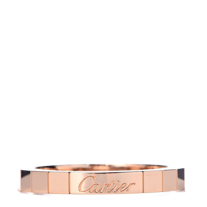 Cartier 18K Pink Gold 3mm Lanieres Ring 59 8.75 1 of 4