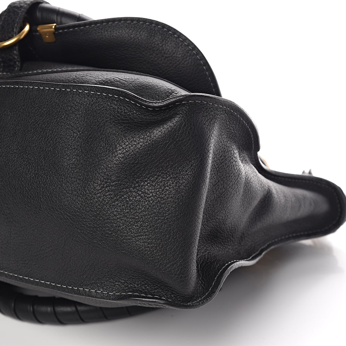 Calfskin Medium Marcie Satchel Black