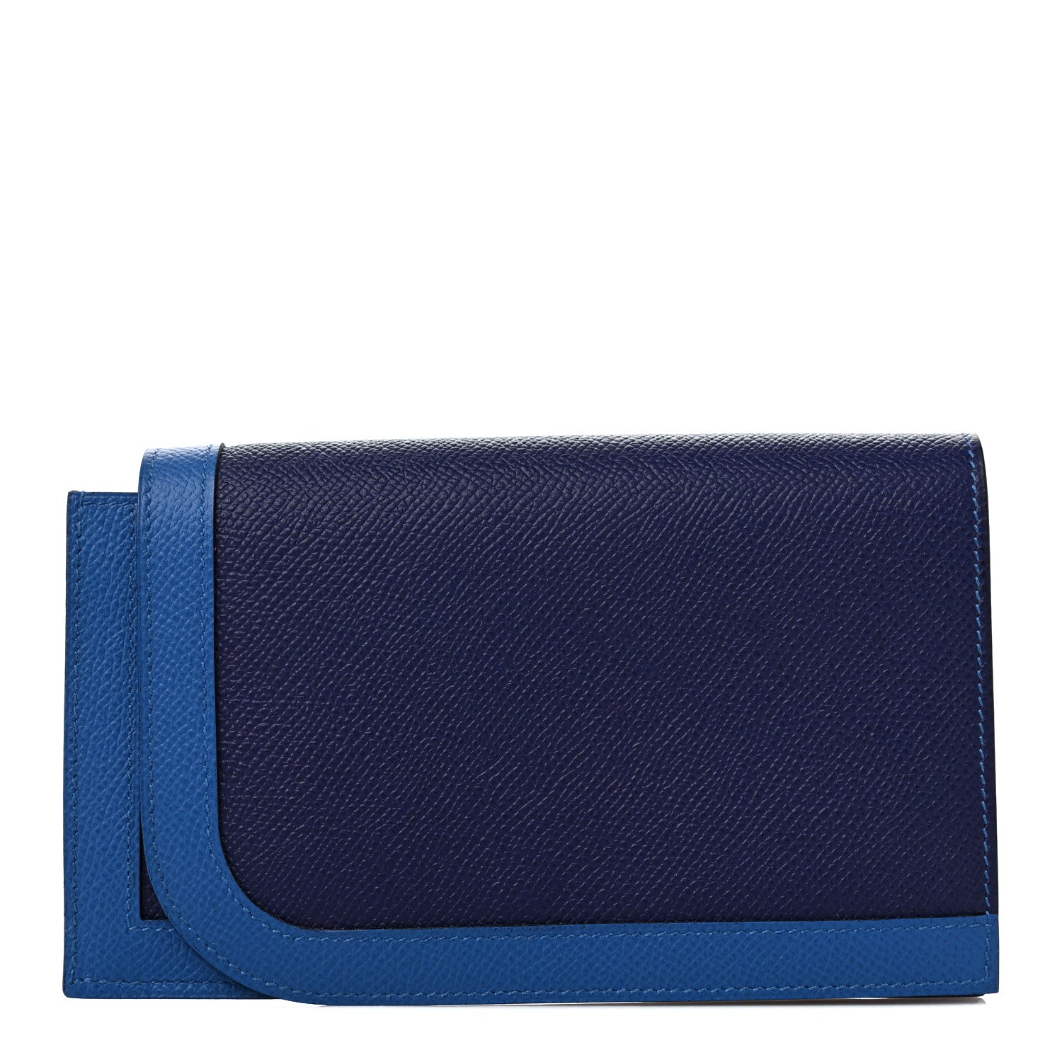 Hermes Epsom Camail Long Wallet Bleu Encre Bleu Zellige Jaune Ambre 1 of 8