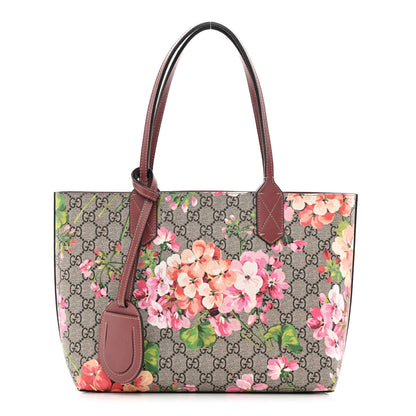Gucci GG Supreme Monogram Blooms Medium Reversible Tote Beige Multicolor Dry Rose 1 of 33