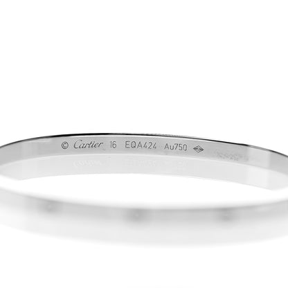 Cartier 18K White Gold Small LOVE Bracelet 16 3 of 4
