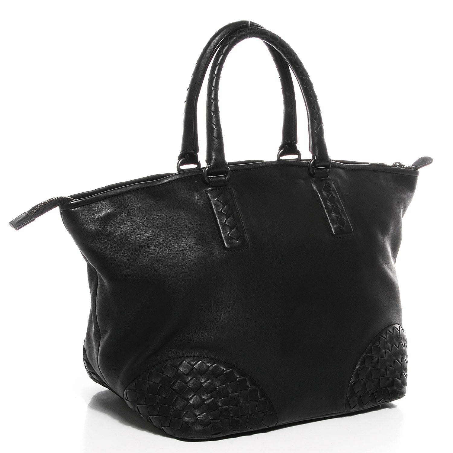 Bottega Veneta Nappa Intrecciato Woven Tote Nero Black 3 of 8