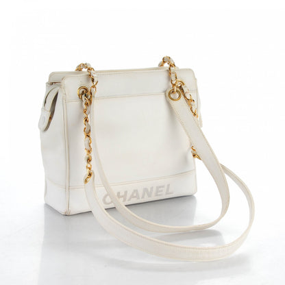 Chanel Caviar Shoulder Bag White 3 of 14