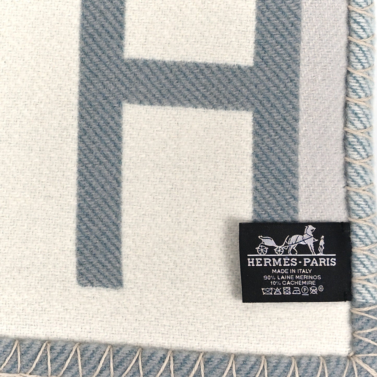 Wool Cashmere Ithaque Blanket Gris Perle