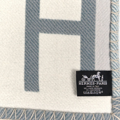 Hermes Wool Cashmere Ithaque Blanket Gris Perle 3 of 3