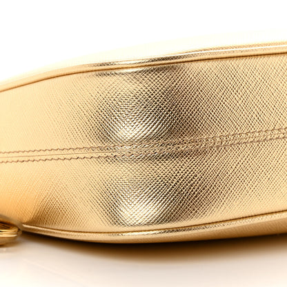 Prada Saffiano Lux Mini Re-Edition Shoulder Bag Platino 10 of 13