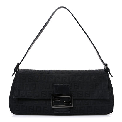 Fendi Zucchino Baguette Black 1 of 10