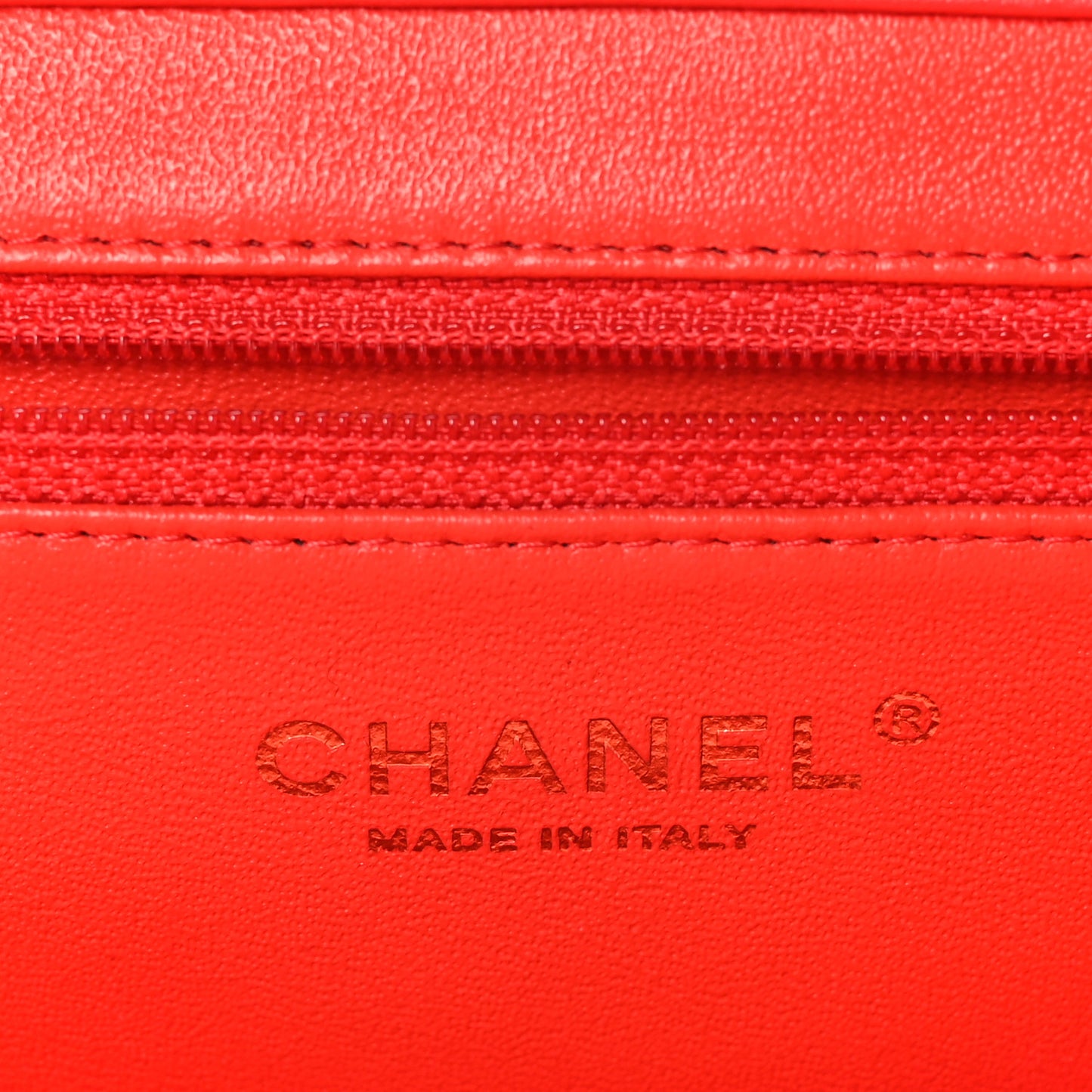Lambskin Quilted Clutch Red
