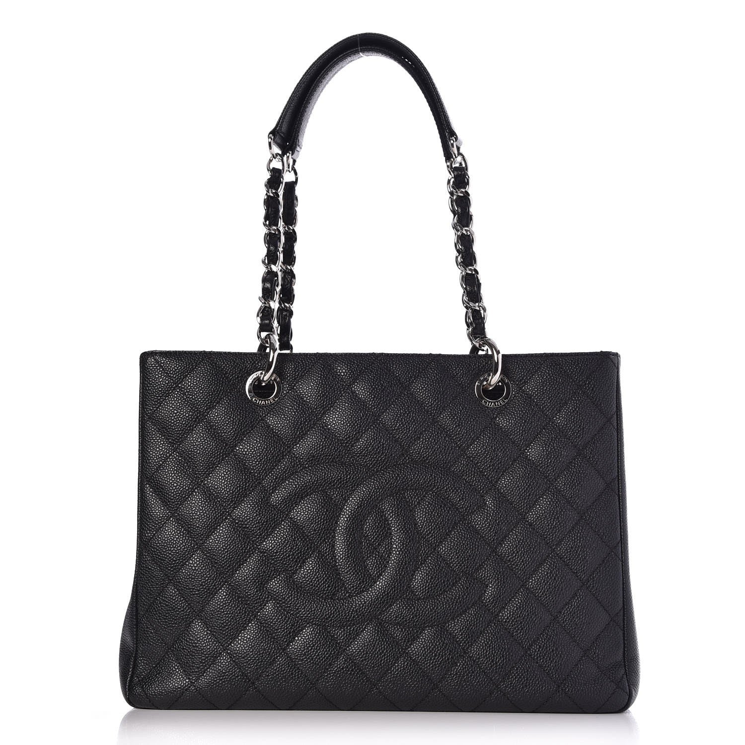 Chanel Caviar Quilted Grand Shopping Tote GST Black 1 of 10
