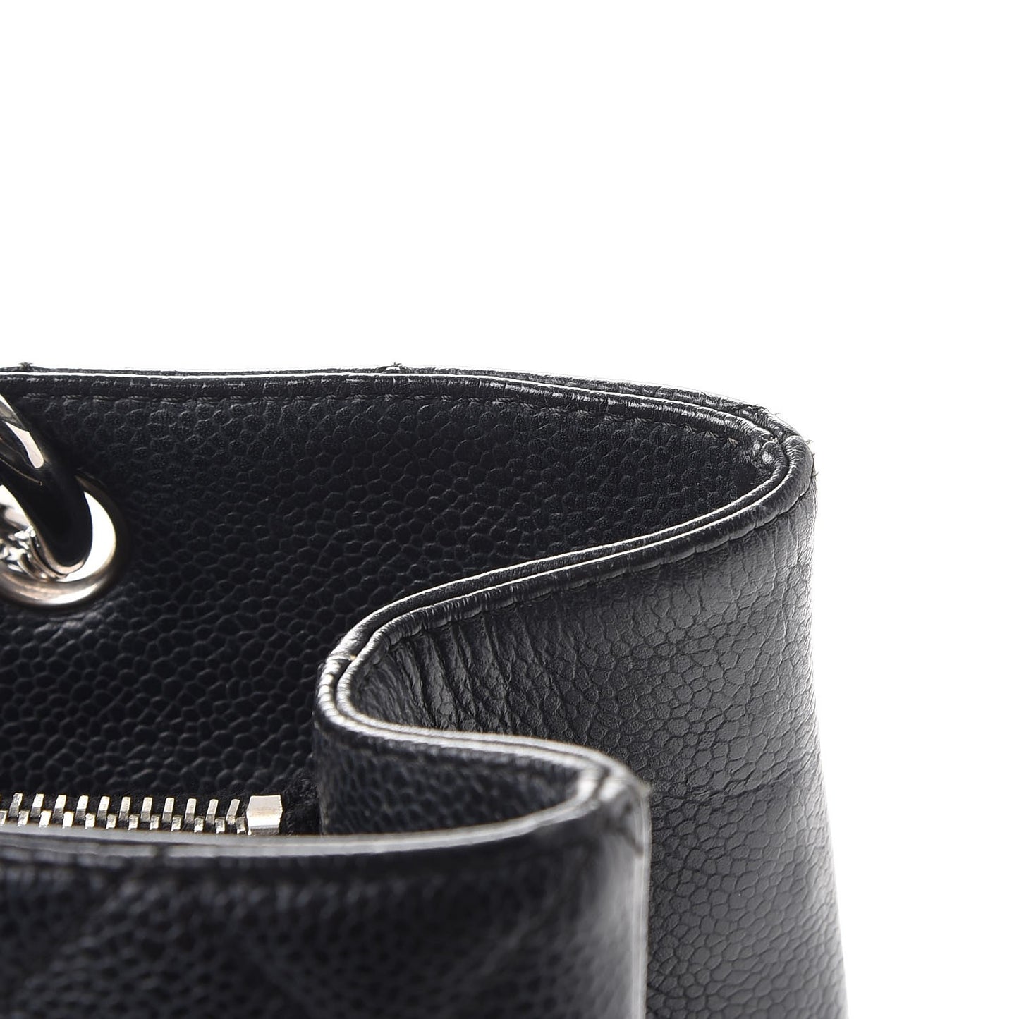 Caviar Quilted Grand Shopping Tote GST Black