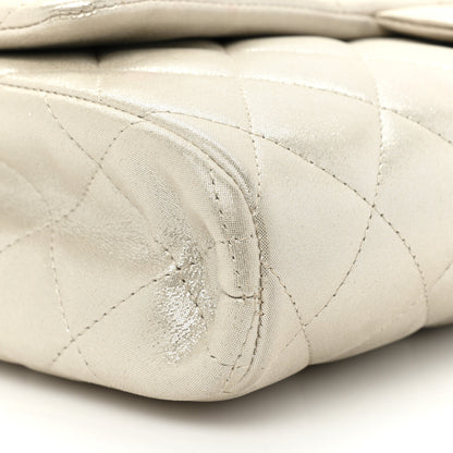 Chanel Iridescent Calfskin Quilted Clutch With Chain Flap Light Gold 9 of 12