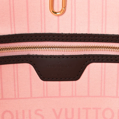 Louis Vuitton Damier Ebene Neo Neverfull MM Rose Ballerine 6 of 9