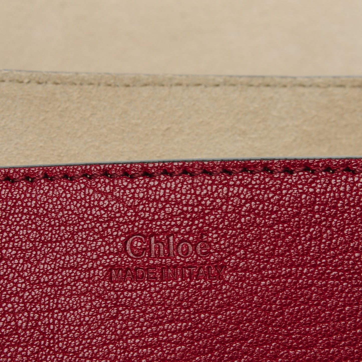 Grained Lambskin Drew Shoulder Bag Intense Red