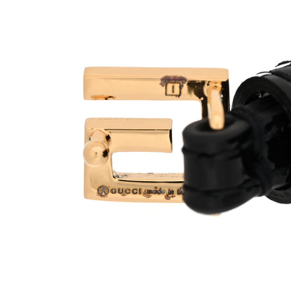 Gucci Patent Leather G Buckle Bracelet Black 4 of 6