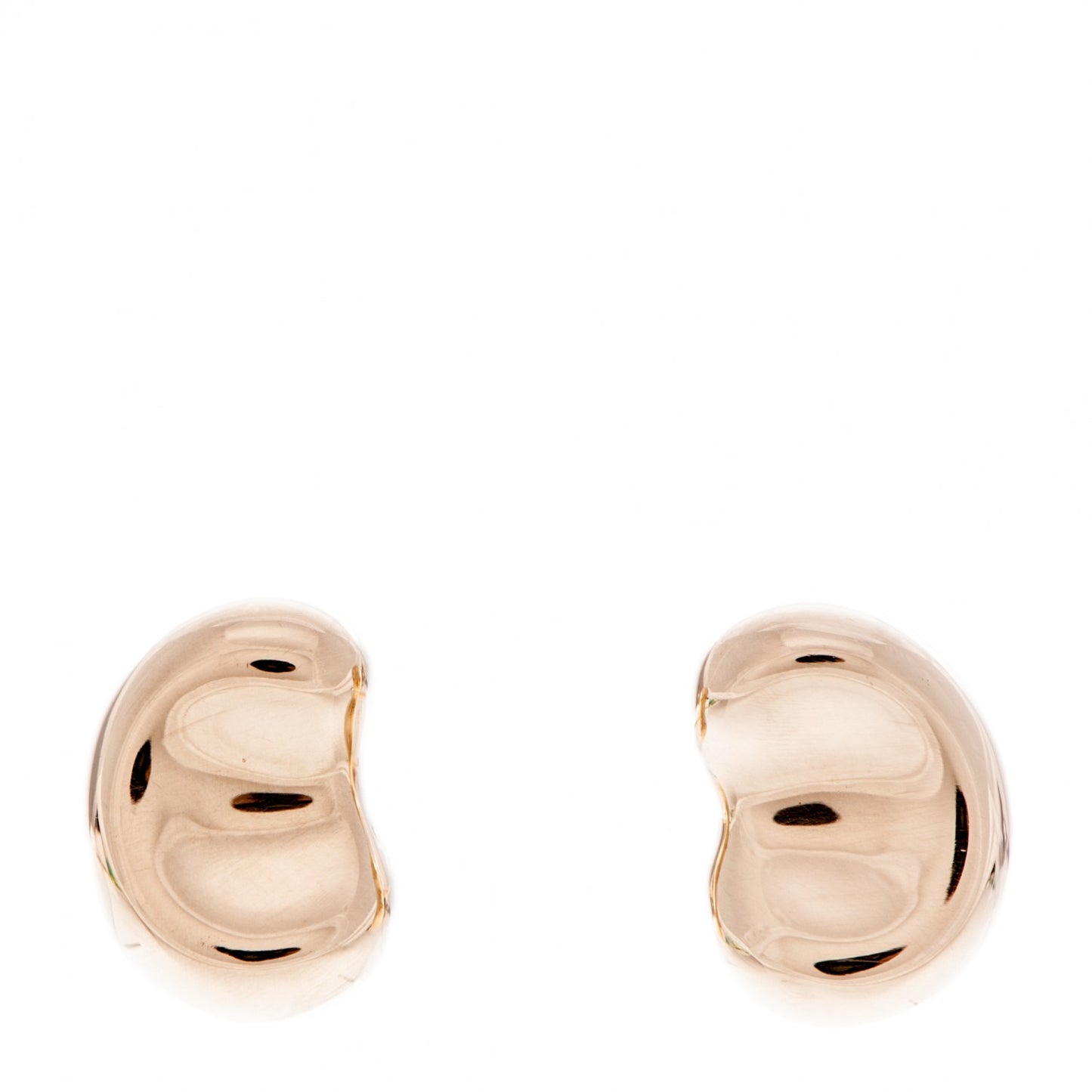18K Yellow Gold 12mm Elsa Peretti Bean Earrings