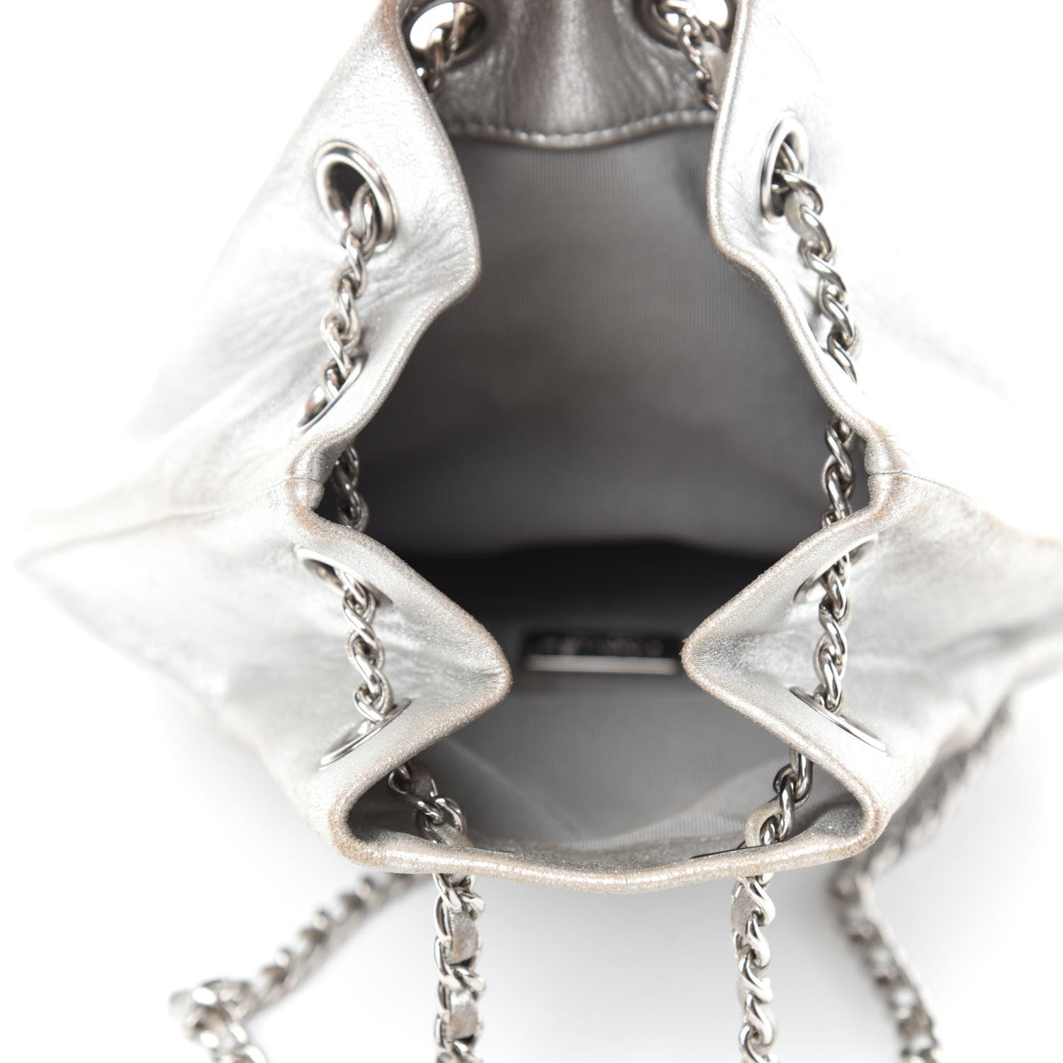 Chanel Metallic Lambskin Quilted Small In Seoul Backpack Silver 5 of 10