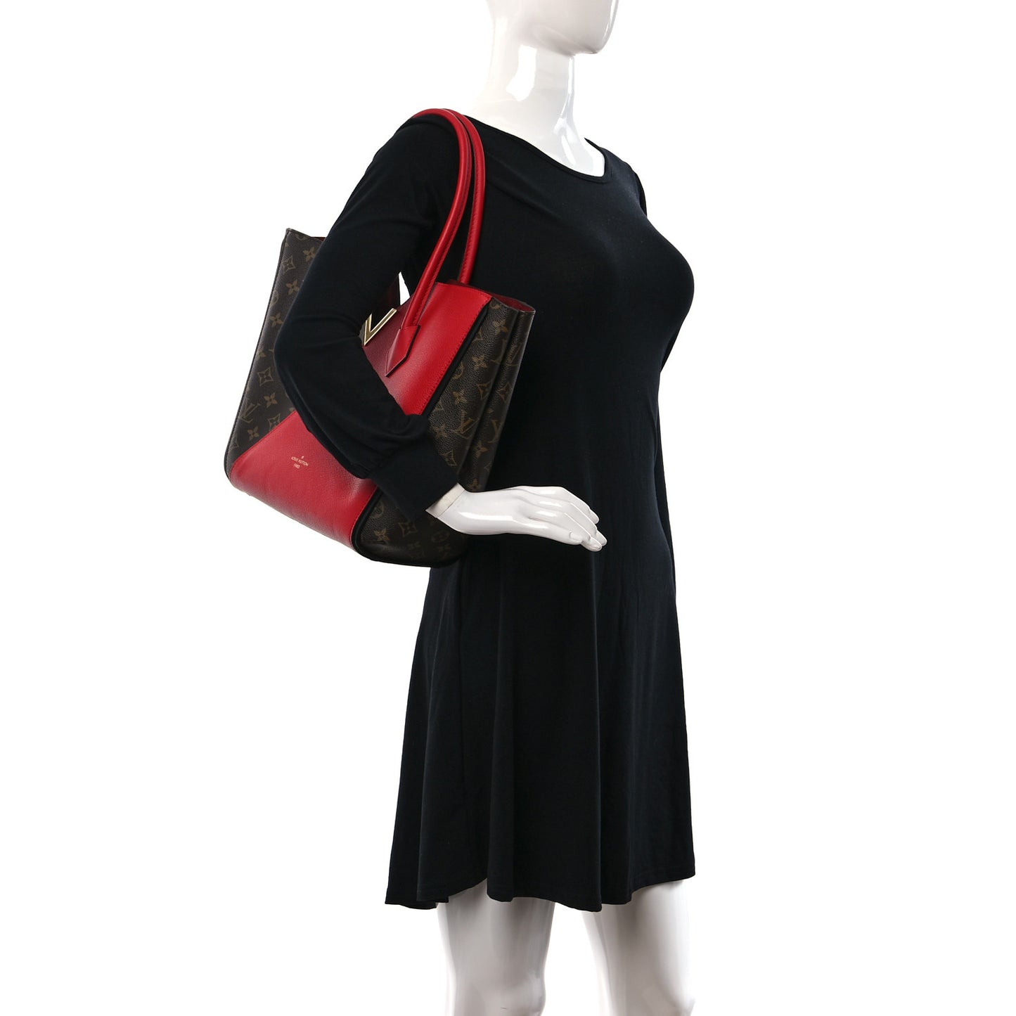 Calfskin Monogram Kimono Tote Cherry