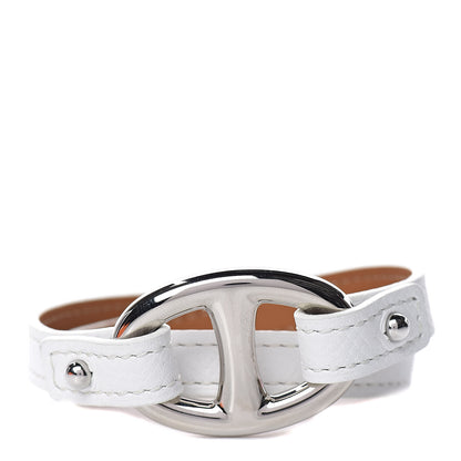 Hermes Epsom Granville Bracelet S White 1 of 8