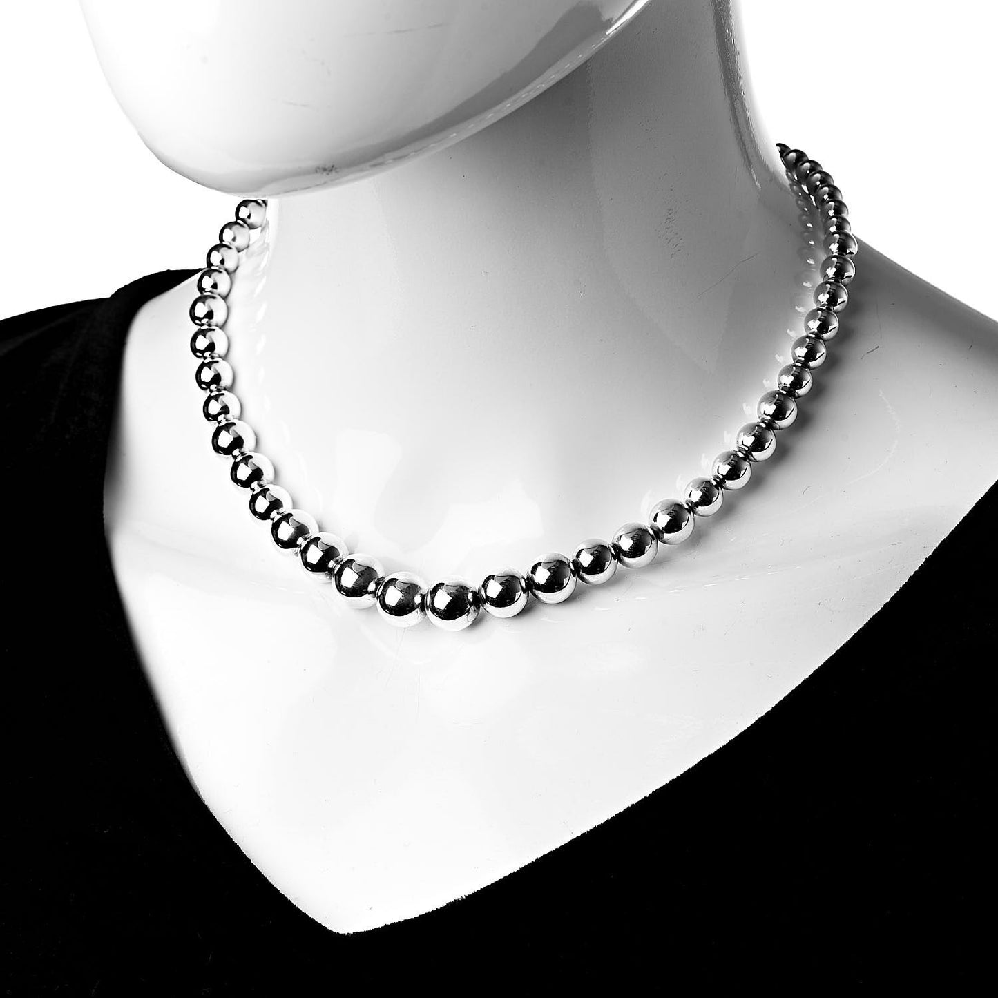 Sterling Silver HardWear Graduated Ball Necklace