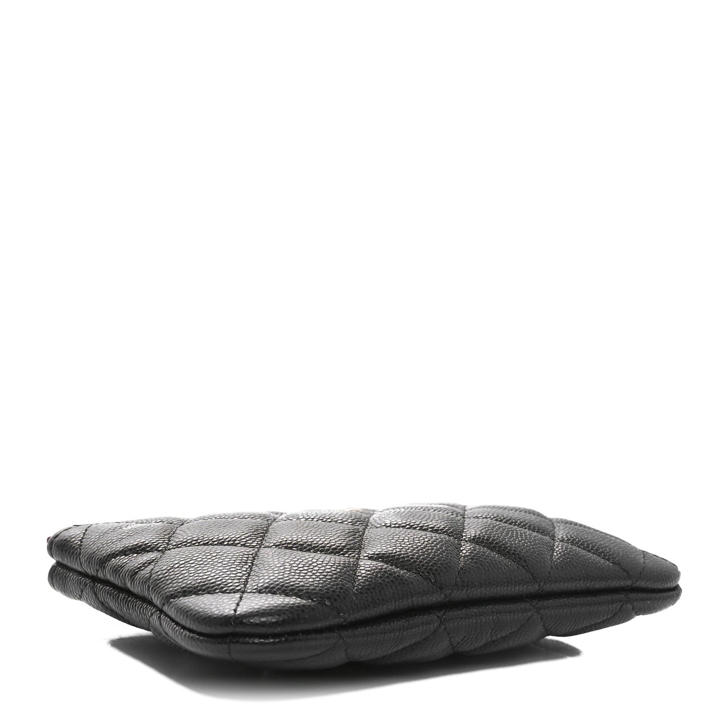 Caviar Quilted Small Cosmetic Case Black