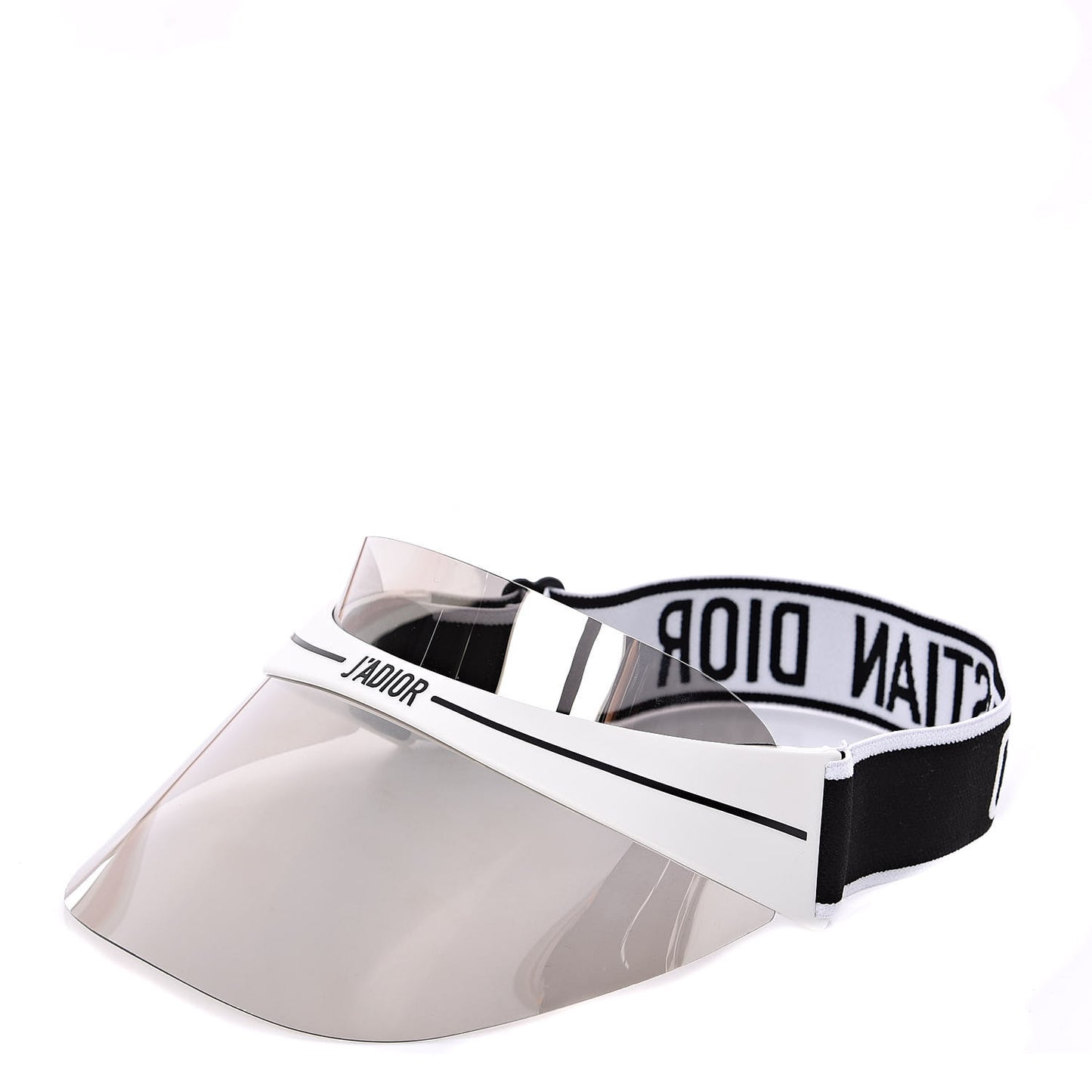 Mirrored DiorClub1 Sun Visor Silver