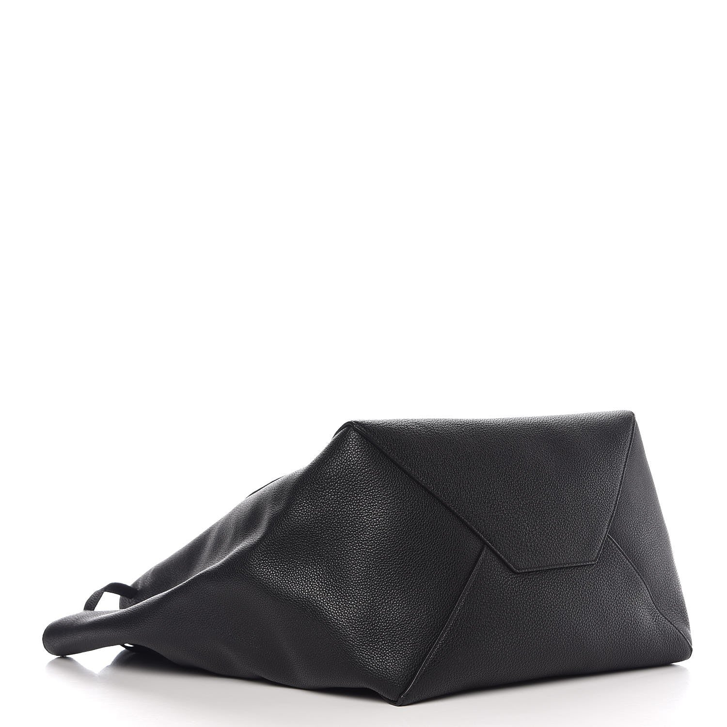 Celine Soft Grained Calfskin Medium Belt Cabas Phantom Black 4 of 8