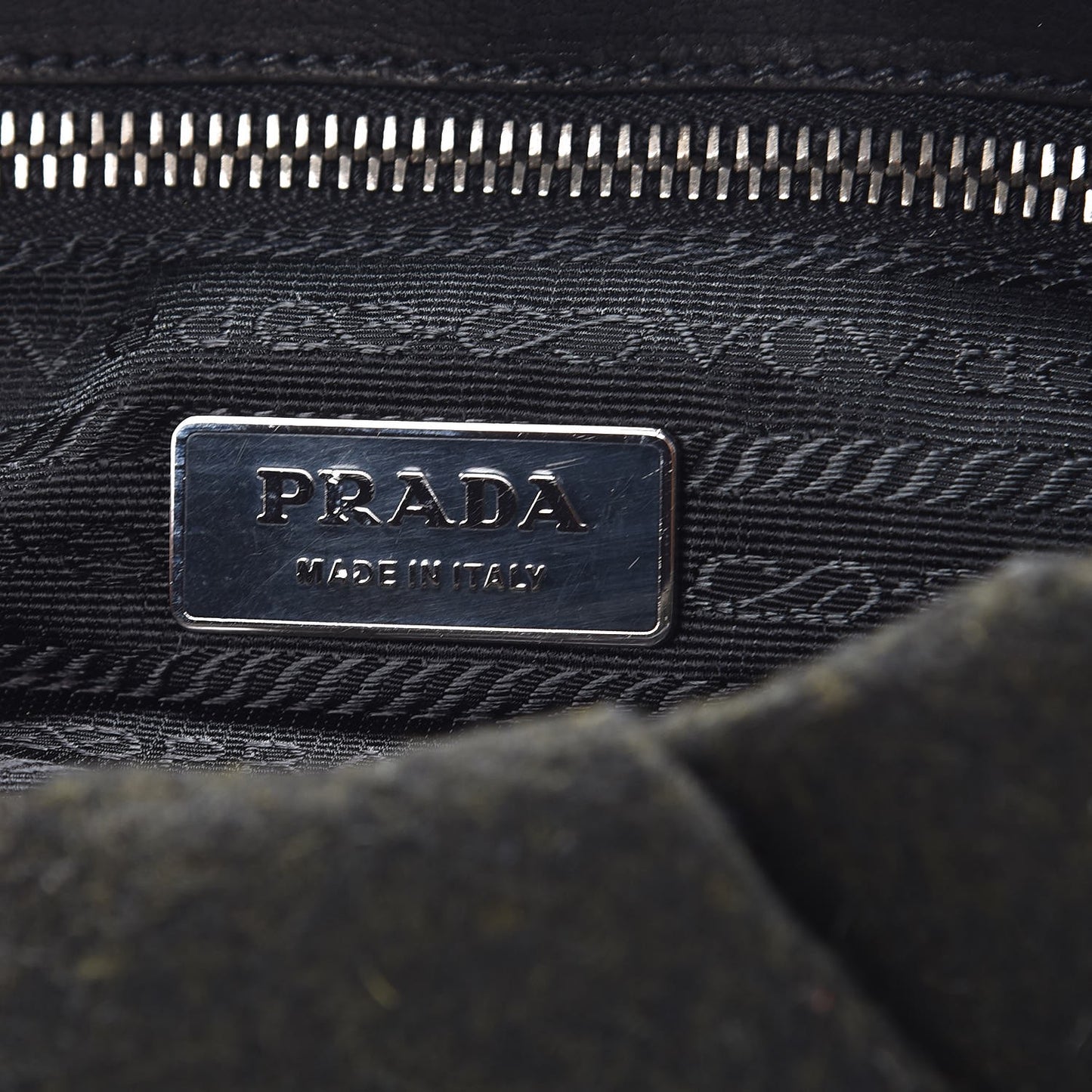 Wool Crystal Clutch Black Militare