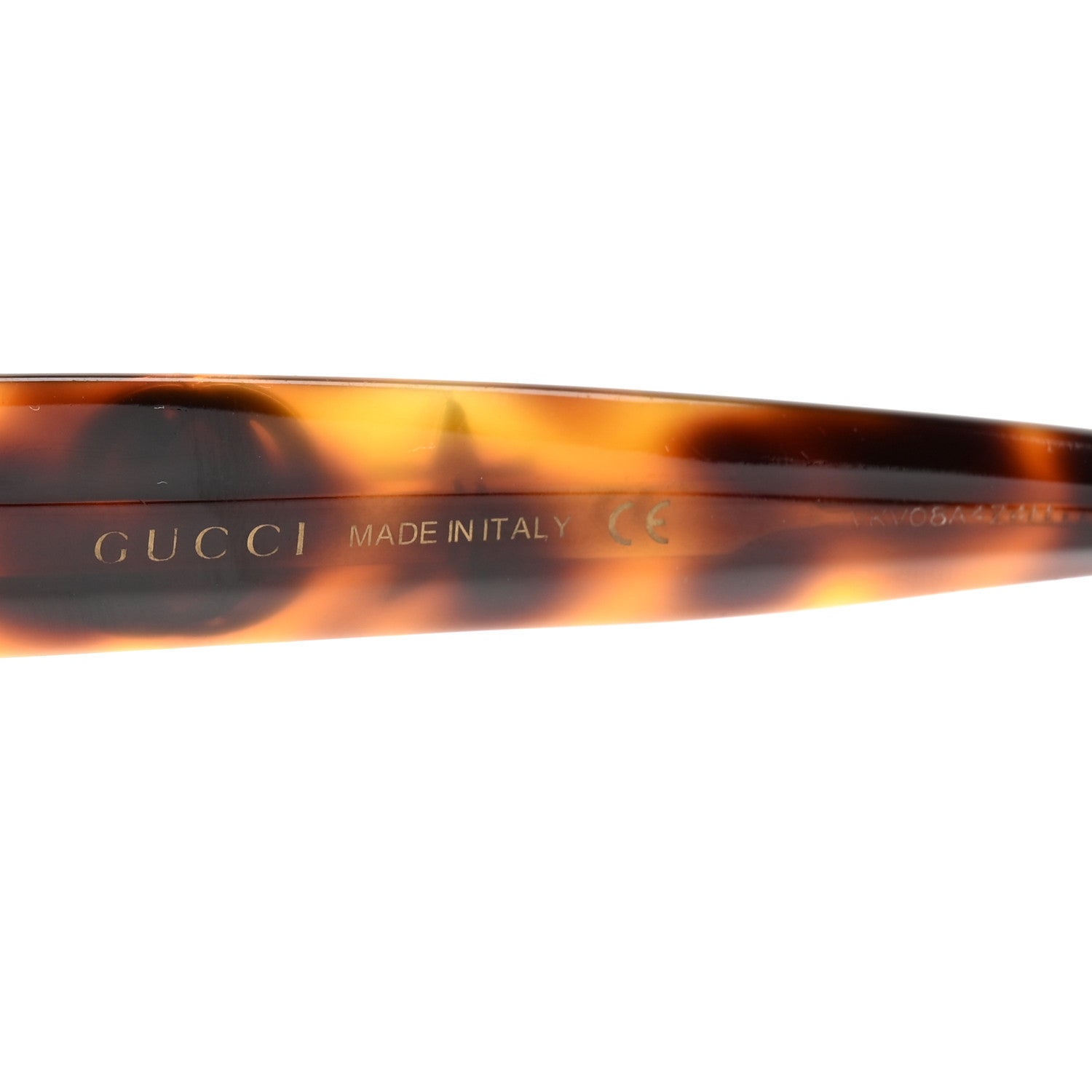 Gucci Round Frame Star Sunglasses GG0208S Tortoise 6 of 6