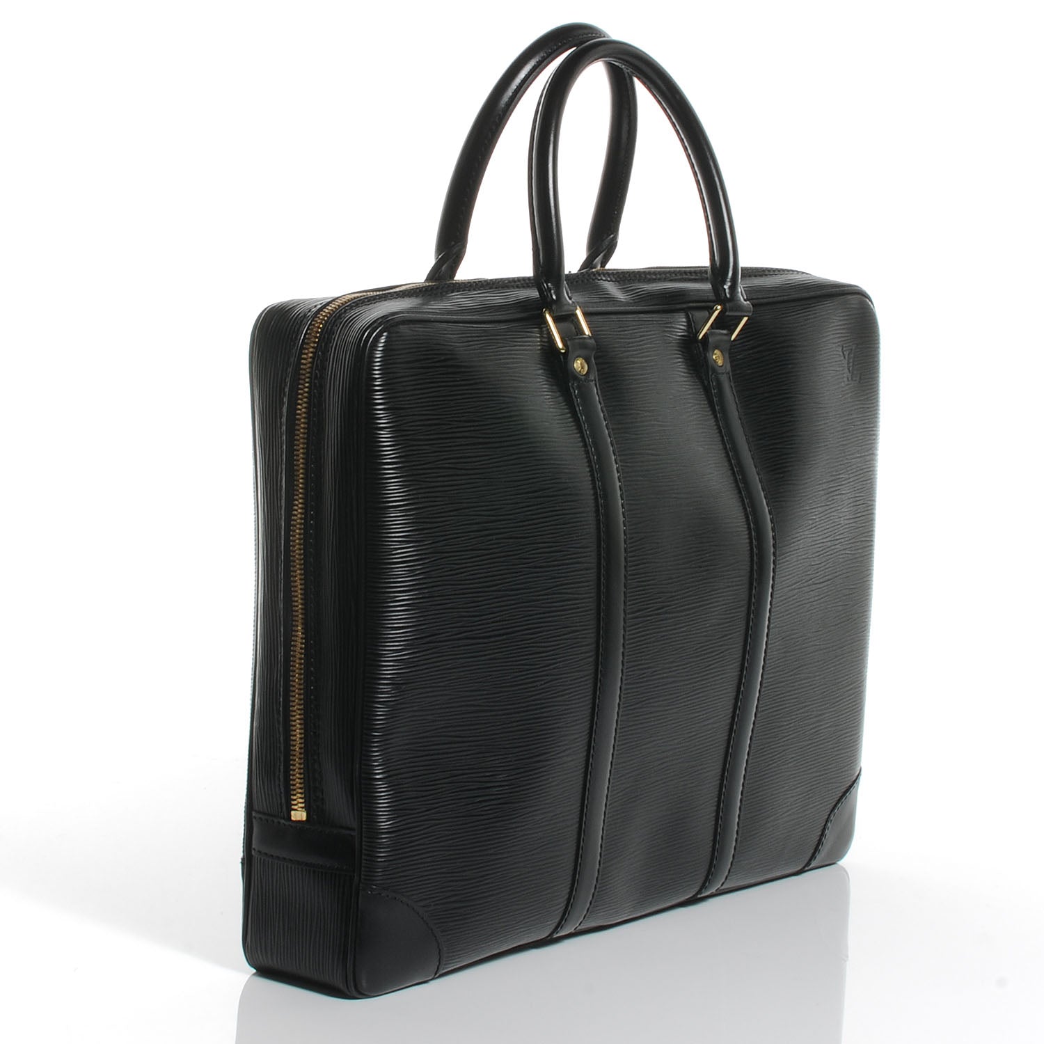 Louis Vuitton Epi Porte-Documents Voyage Briefcase Black 3 of 8