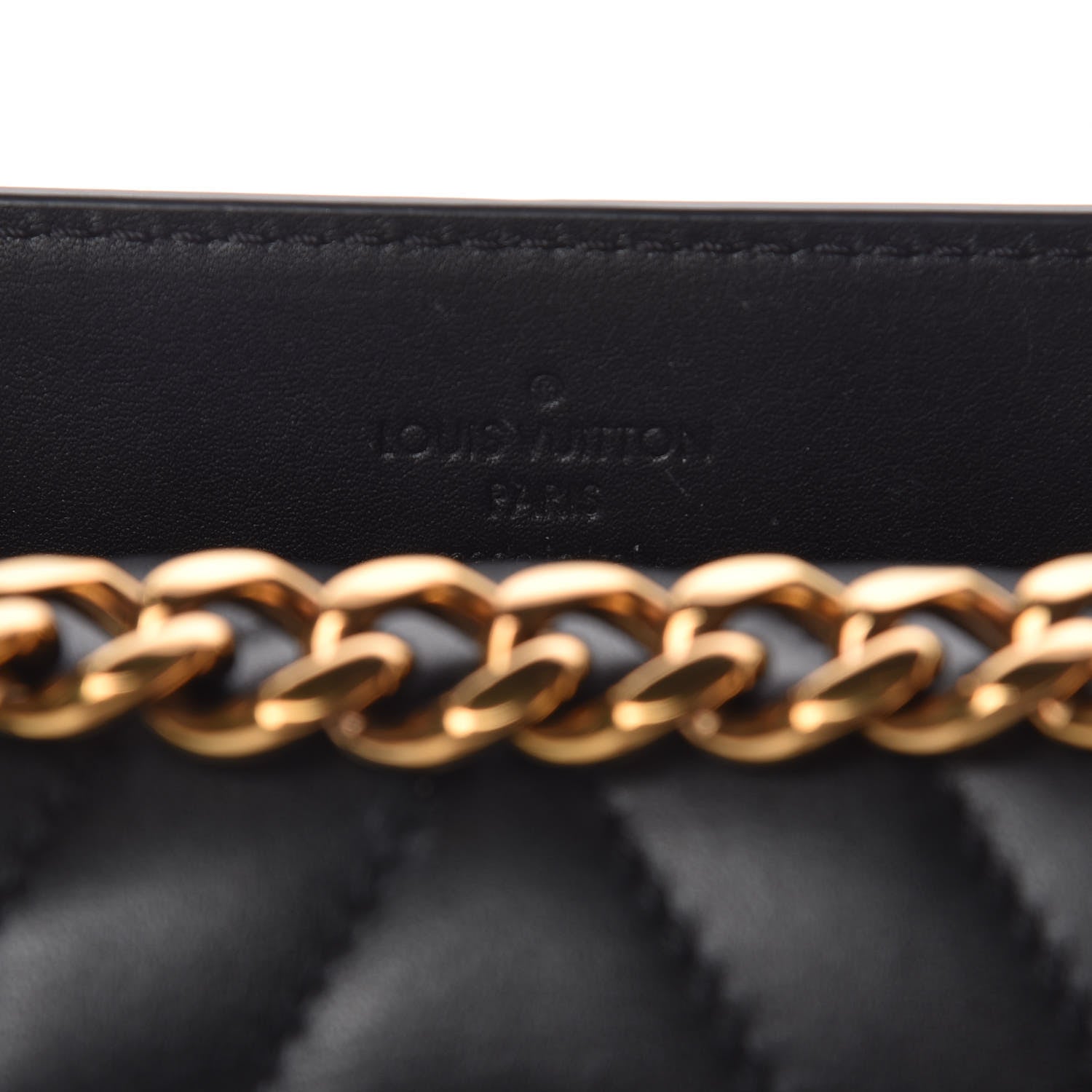 Louis Vuitton Calfskin Love Lock New Wave Chain MM Black 7 of 12