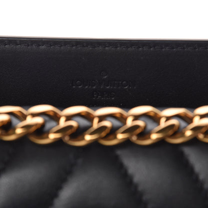 Louis Vuitton Calfskin Love Lock New Wave Chain MM Black 7 of 12