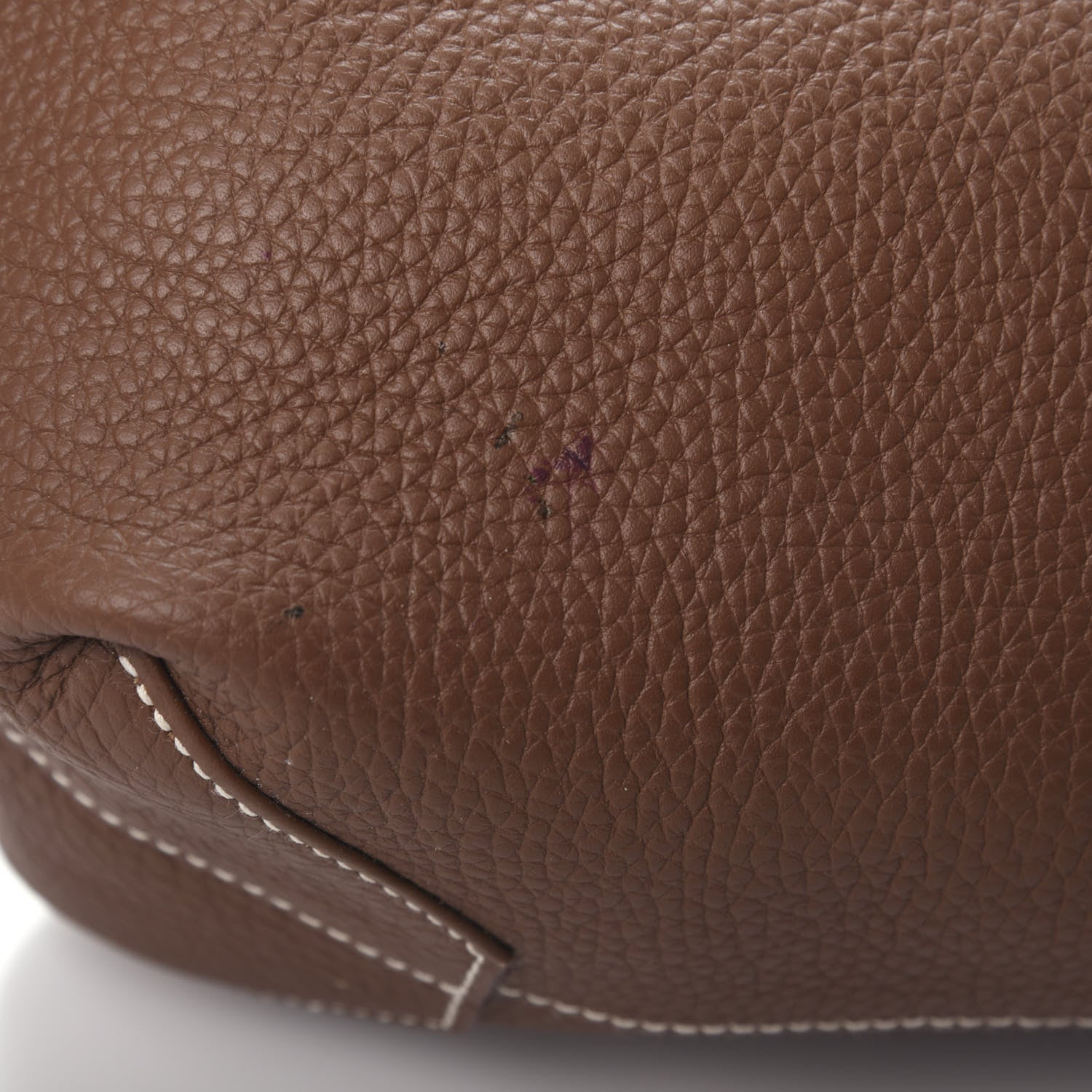 Hermes Taurillon Clemence Double Sens 36 Reversible Tote Marron Tosca 13 of 15