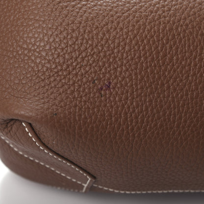 Hermes Taurillon Clemence Double Sens 36 Reversible Tote Marron Tosca 13 of 15