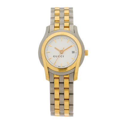 Gucci Stainless Steel 27mm 5500L Two Tone Quartz Watch 1 of 5