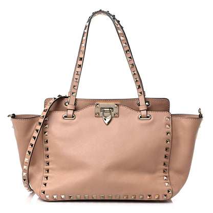 Valentino Garavani Vitello Small Rockstud Tote Skin Sorbet 1 of 10