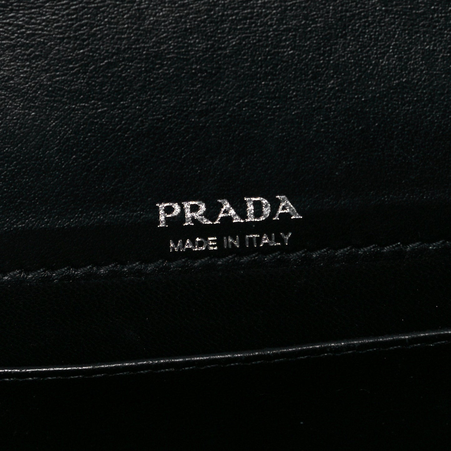 Nylon Calfskin Mini Crossbody Bag Black