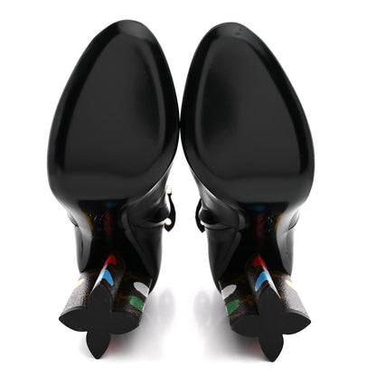 Louis Vuitton LV X YK Calfskin Monogram Silhouette Ankle Boots 37.5 Black 7 of 12