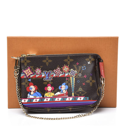 Louis Vuitton Monogram 2020 Christmas Animation Bumper Cars Mini Pochette Accessories Coquelicot 9 of 9