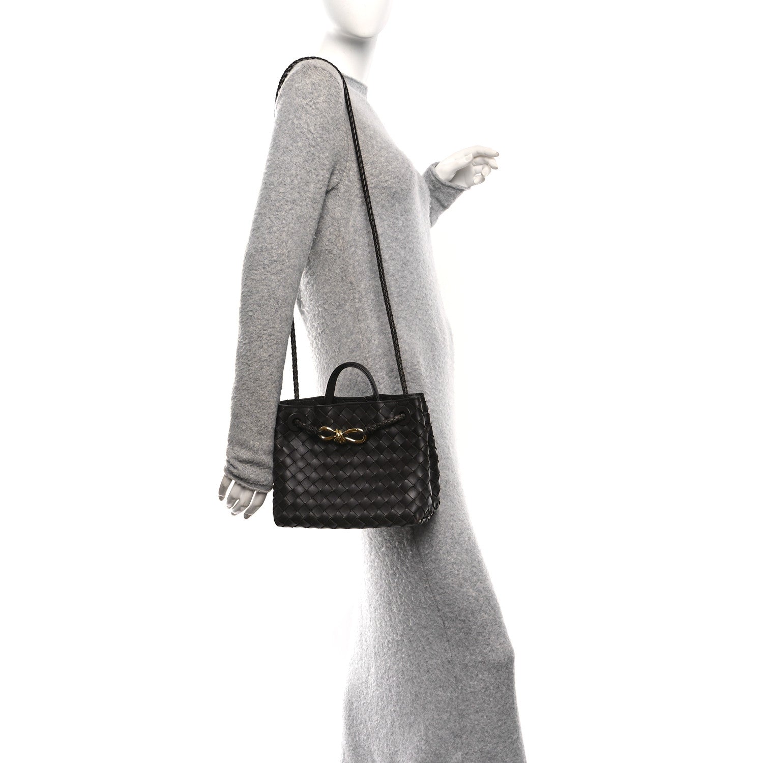 Bottega Veneta Nappa Intrecciato Small Andiamo Shoulder Bag Fondant 2 of 14