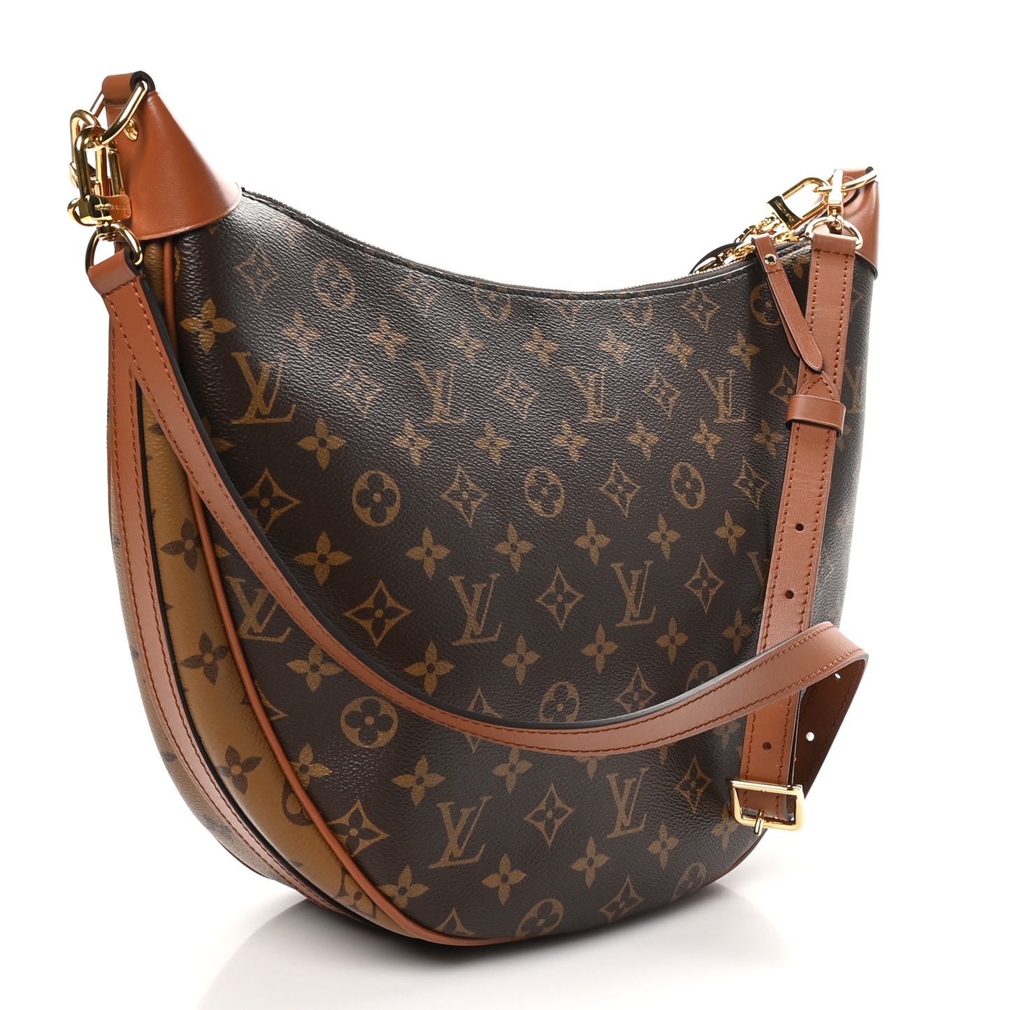 Reverse Monogram Loop Hobo