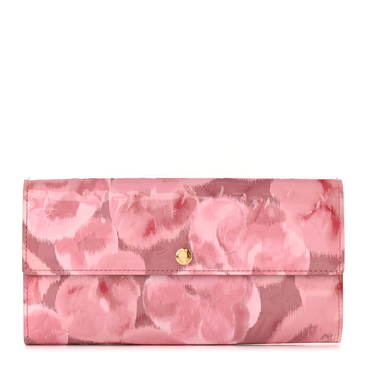 Vernis Ikat Sarah Wallet Rose Velours