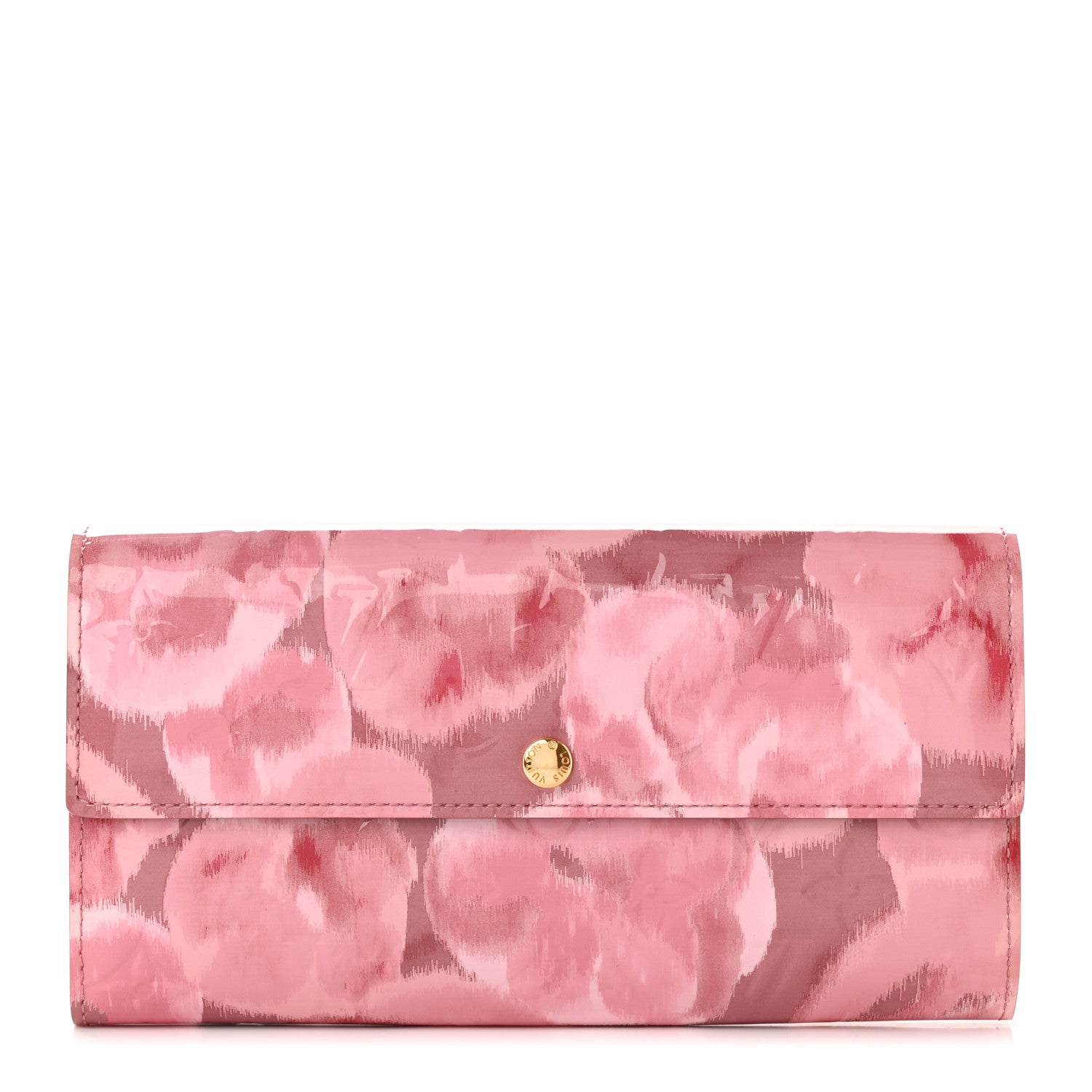 Louis Vuitton Vernis Ikat Sarah Wallet Rose Velours 1 of 9